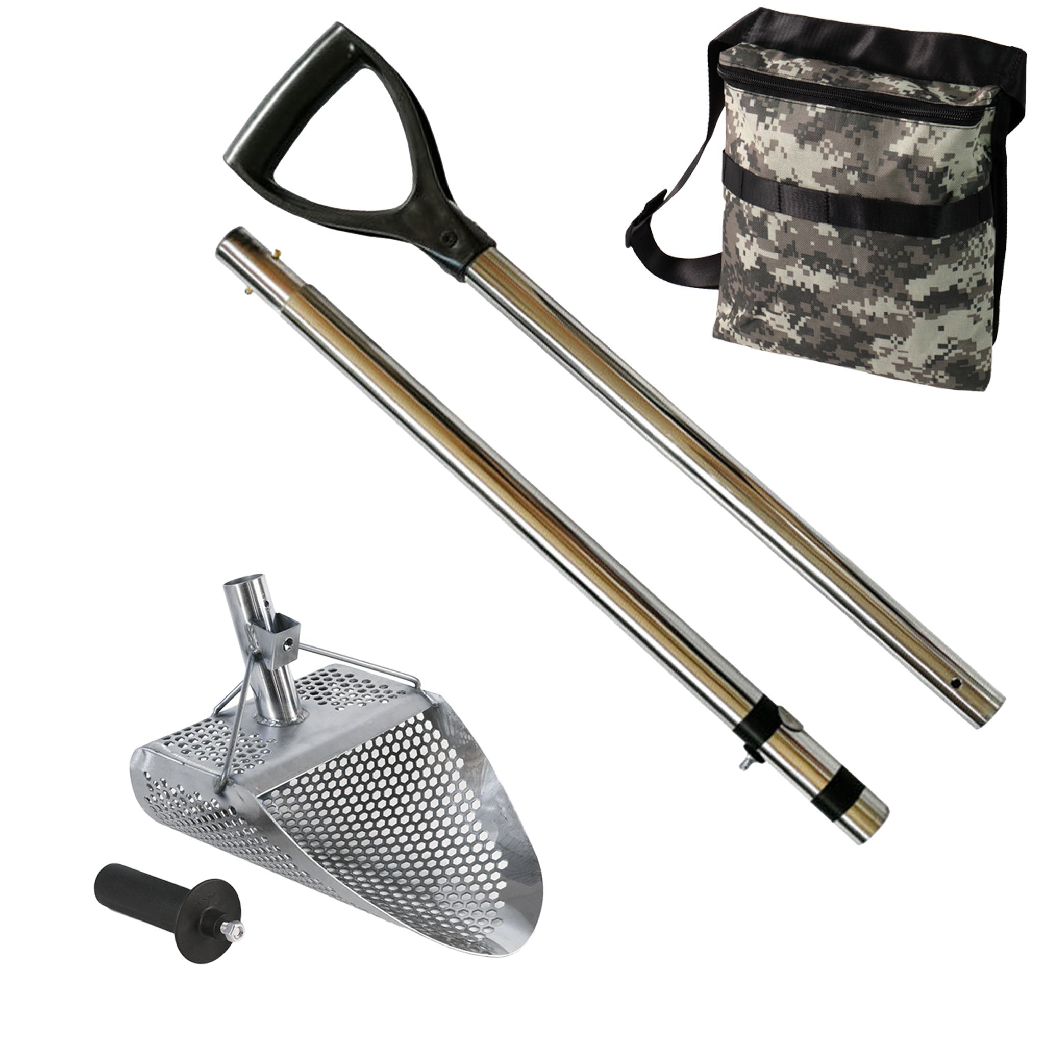 Dune Scoops Kraken 11" x 8" Stainless Steel Metal Detector Sand Scoop w/ 2 mount holes