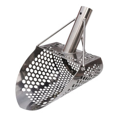 CooB  9" x 6.25" Stainless Steel Sand Scoop - Hexagon Holes