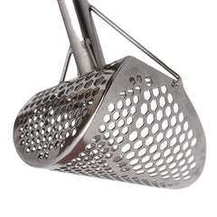 CooB  9" x 6.25" Stainless Steel Sand Scoop - Hexagon Holes