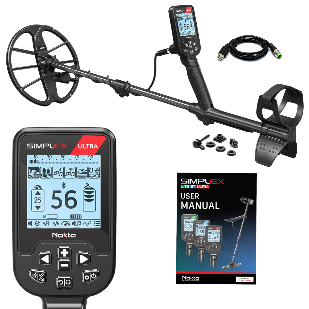 Nokta Simplex Ultra Waterproof Metal Detector with 11" DD Coil (Open Box)