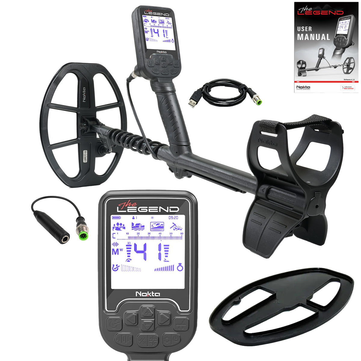Nokta The Legend SMF Metal Detector w/ LG30 12" x 9" Coil (Open Box)