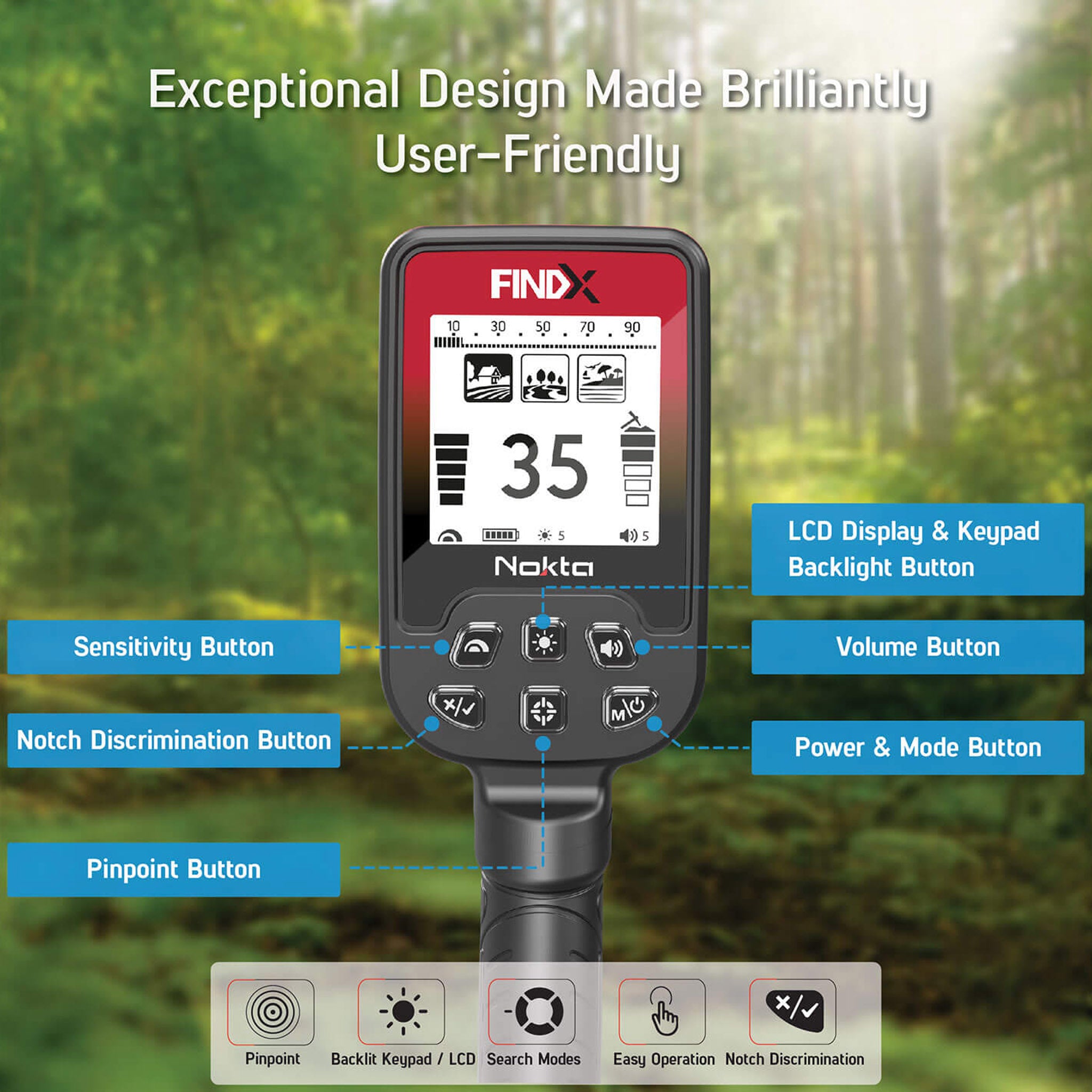 Nokta FindX Metal Detector