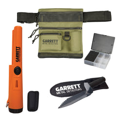 Garrett 4 Piece Deluxe Utility Kit -  Pro-Pointer AT Pinpointer, All Terrain Dig Pouch, Edge Digger, and Keepers Finds Box