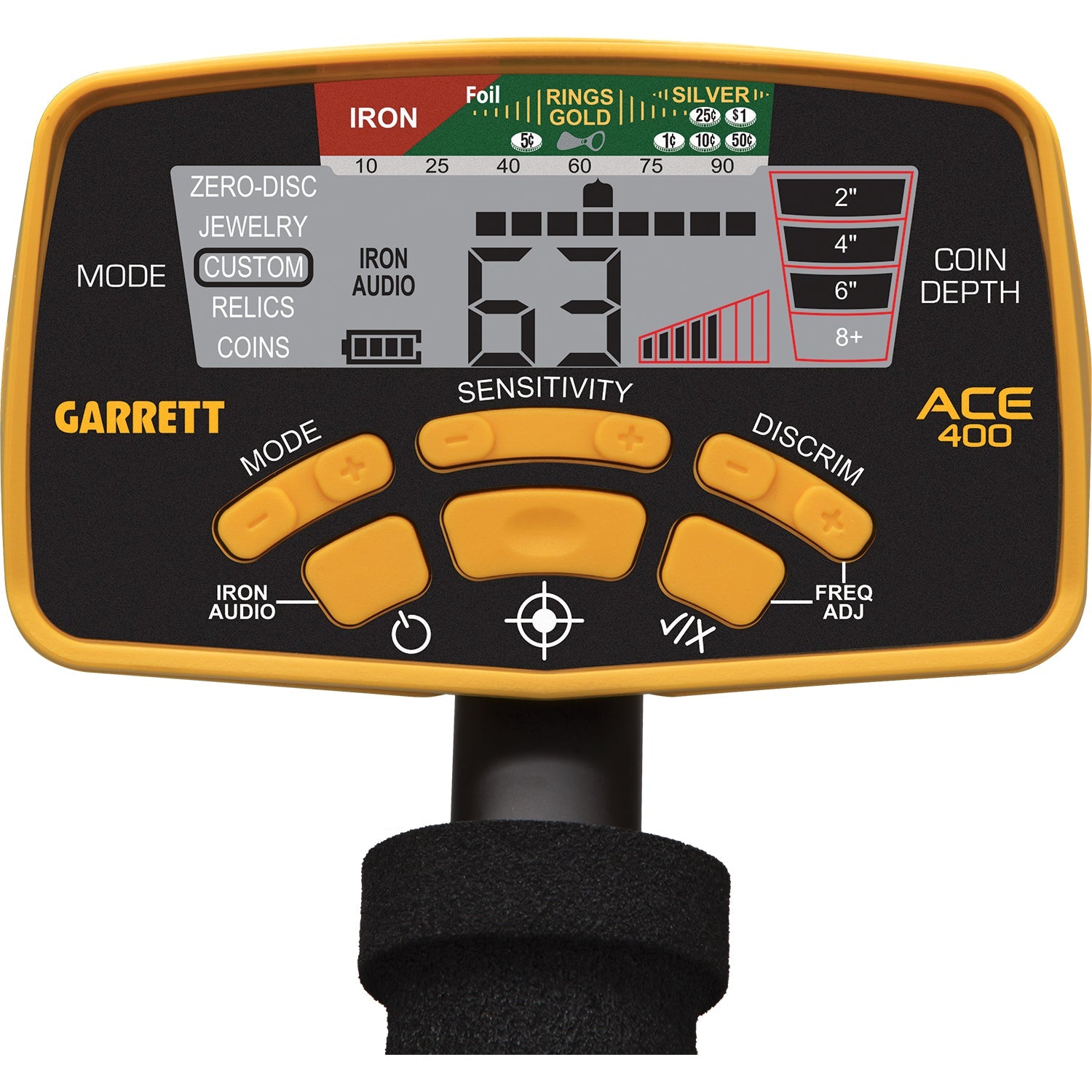 Garrett ACE 400 Metal Detector Pro-Pointer AT Pinpointer, Edge Digger & Bag