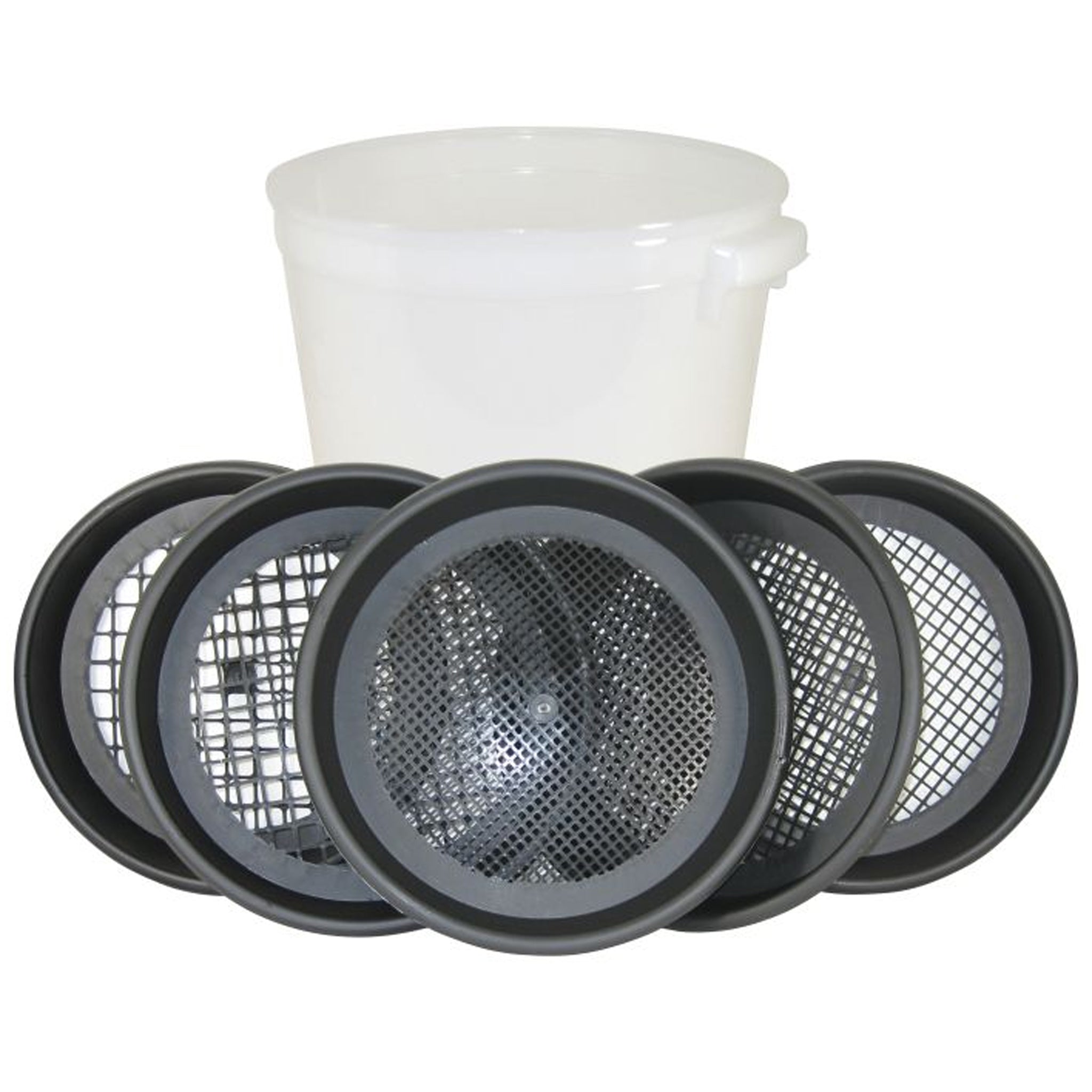 Raytech 16 inch Classifier/Sifting Screen Set of 5 with Container ...