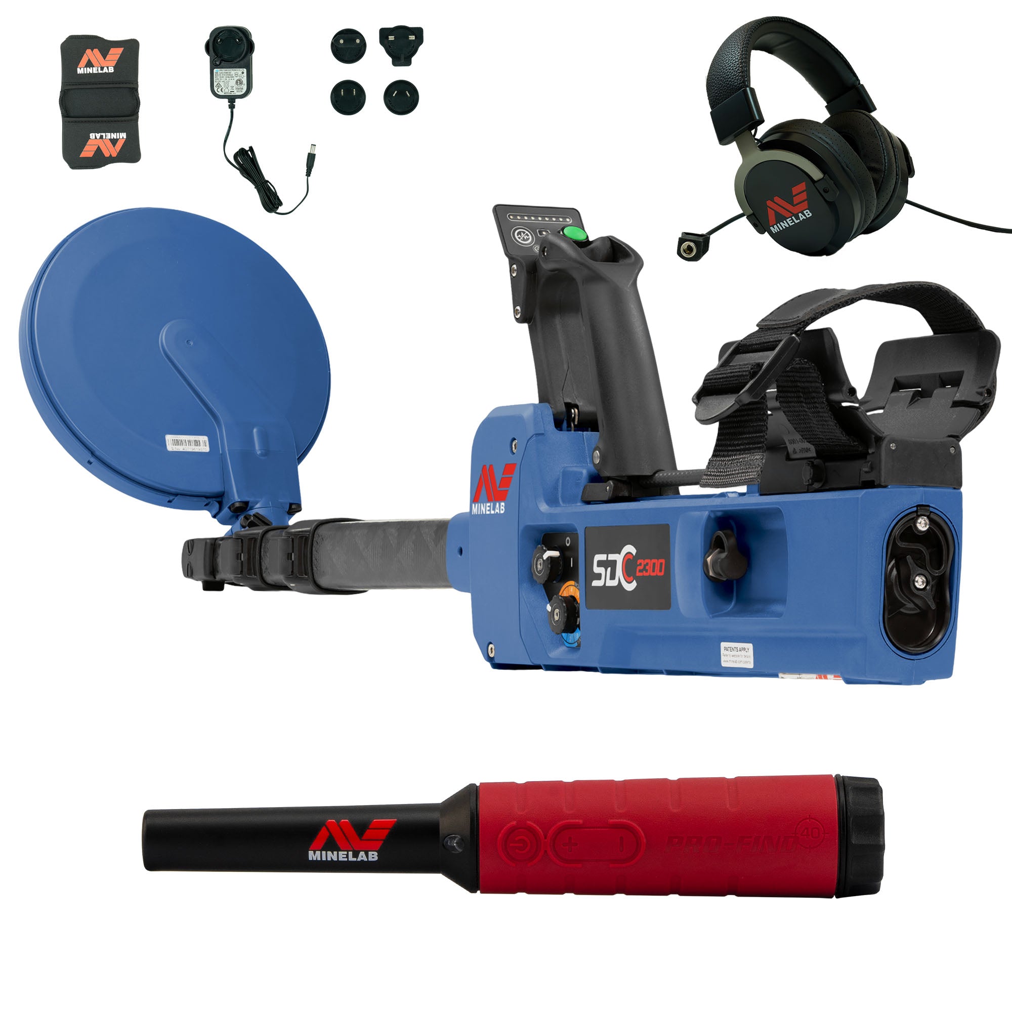 Minelab SDC 2300 All Terrain Gold Metal Detector with Pro-Find 40 ...