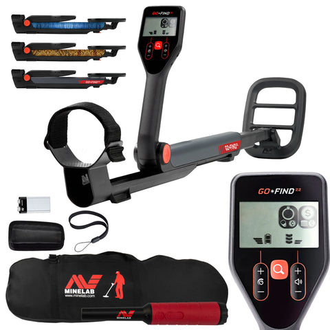 Minelab GO-FIND 22 Metal Detector with Minelab Pro-Find 40 Pinpointer and Carry Bag