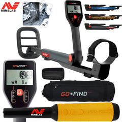 Minelab GO FIND 22 Metal Detector with PRO FIND 35 and Black Transport Carry Bag
