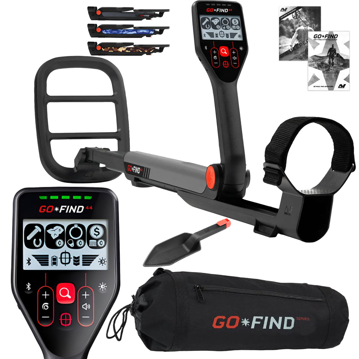 Minelab GO-FIND 44 Metal Detector Summer Special with Carry Bag and Digging Tool