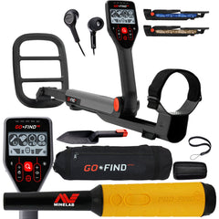 Minelab GO FIND 66 Metal Detector with PRO FIND 35 and FREE Black Transport Carry Bag