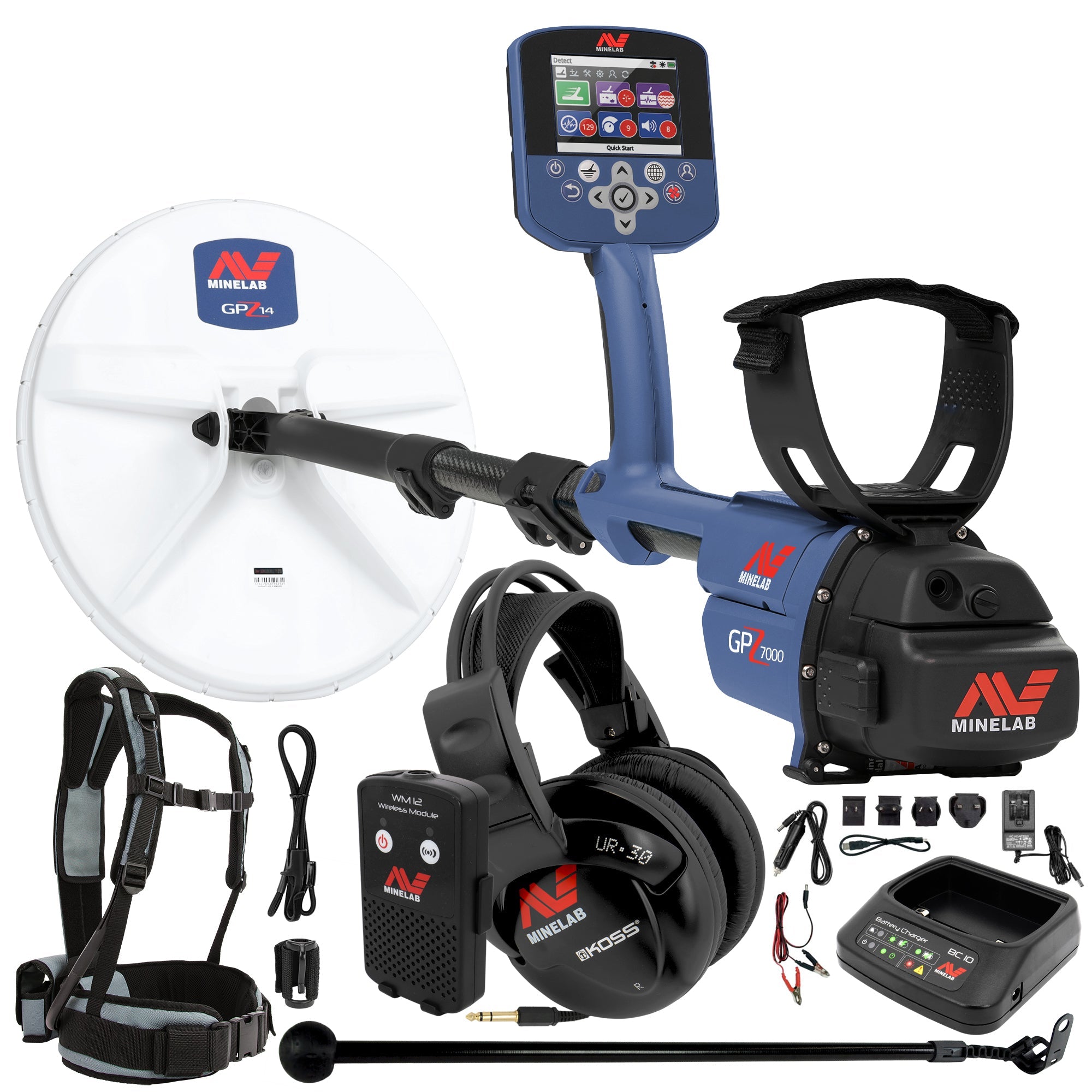 Minelab GPZ 7000 All Terrain Gold Metal Detector with Pro-Find 40