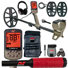 Minelab X-TERRA ELITE Expedition Pack Waterproof Metal Detector with PRO-FIND 40 Pinpointer, Backpack, and Adventure Pack