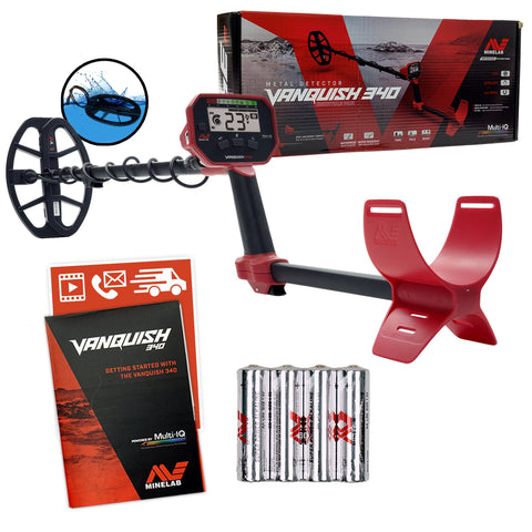 Minelab VANQUISH 340 Metal Detector with Pro-Find 40 and Carry Bag