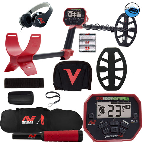 Minelab VANQUISH 440 Metal Detector with Pro-Find 40 and Carry Bag