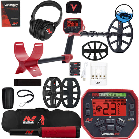 Minelab VANQUISH 540 Pro Pack Metal Detector with Pro-Find 40 and Carry Bag
