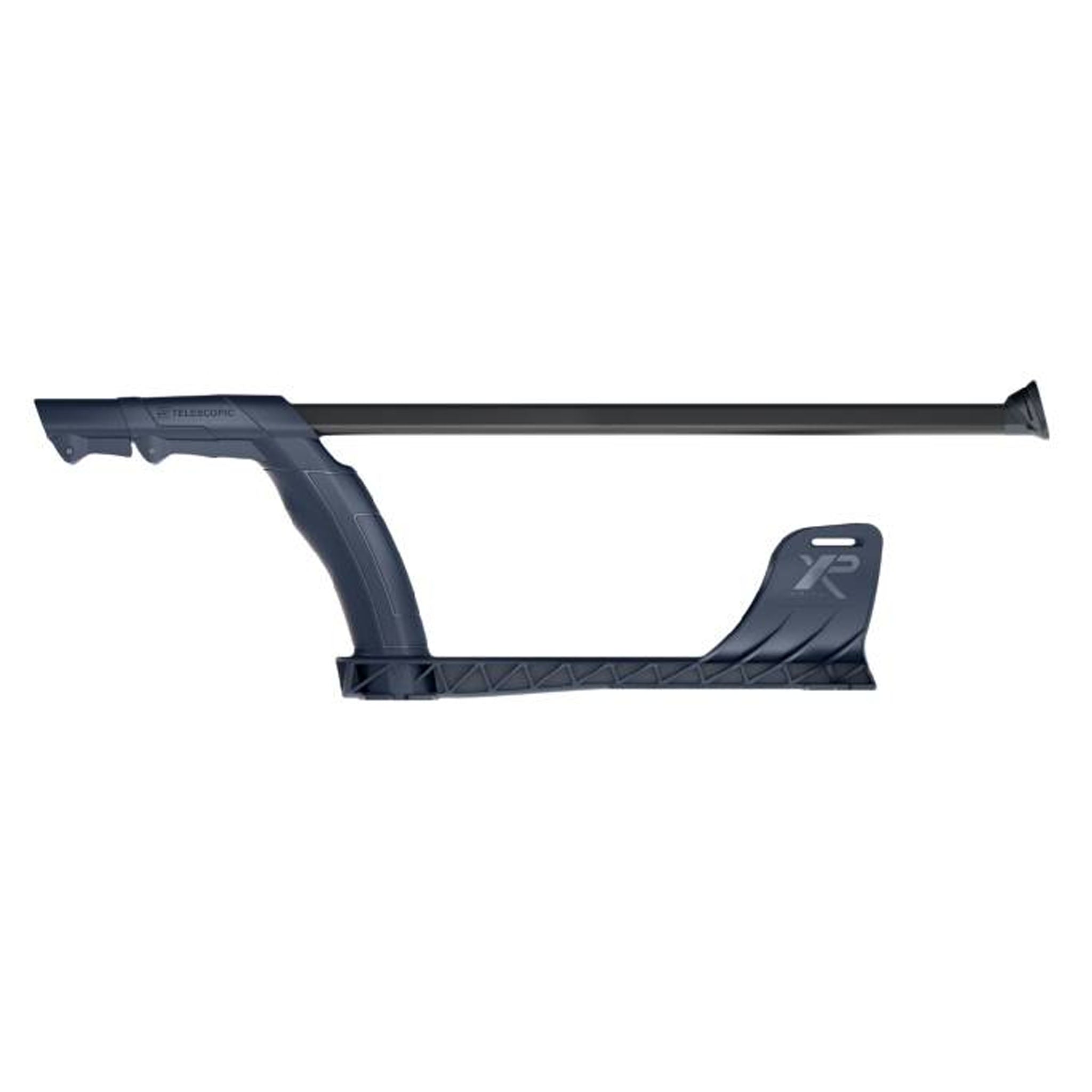 XP Blue S-Telescopic Lite Stem (Without Lower Stem). collapsed blue side view