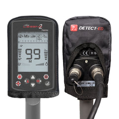 Detect-Ed Protective Cover for Minelab Manticore and Nokta Legend 2 - Cover on Legend 2 Control Box front and back view