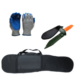 Metal Detecting Kit - Carry Bag, Gloves and Digger with Holster