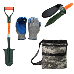 Metal Detecting Kit - Lil Digger, Finds Pouch, Gloves, and Digger with Holster