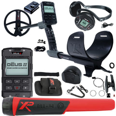 XP DEUS II Fast Multi Frequency Detector with 9" FMF Coil with MI-4 Pinpointer