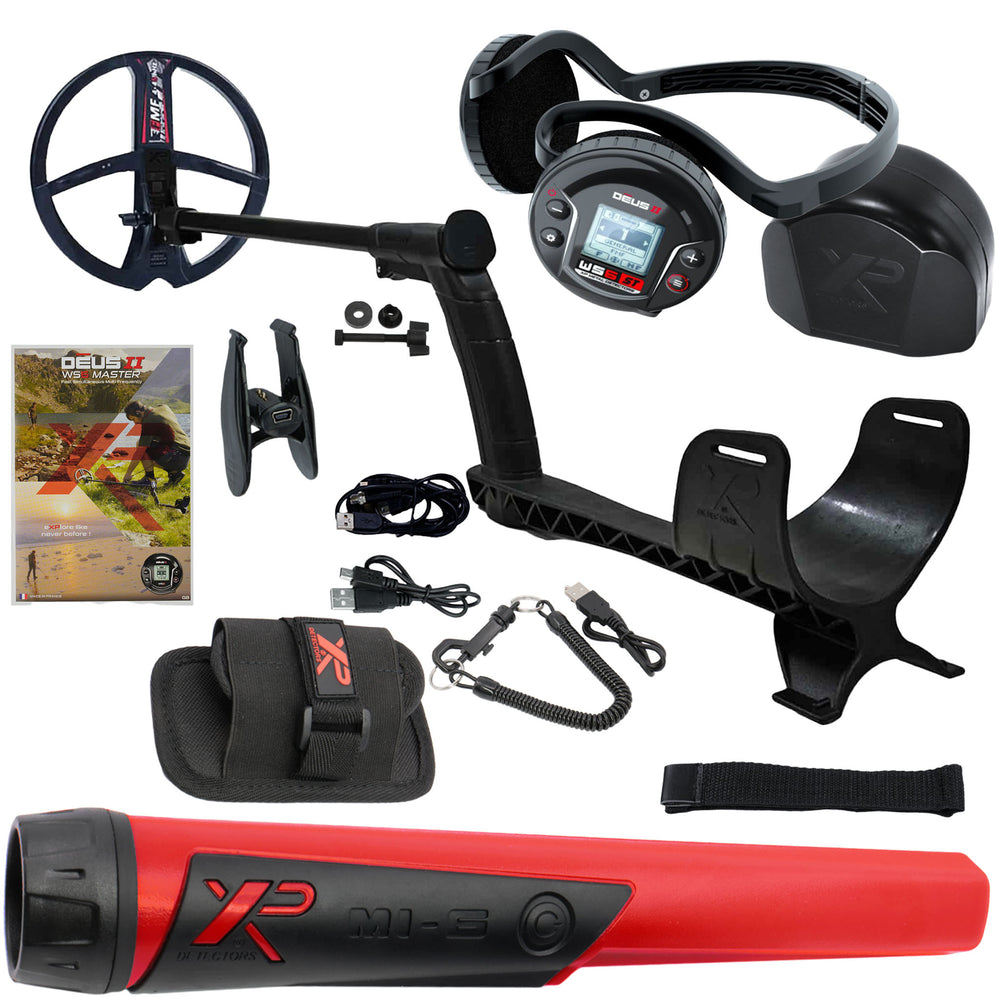 Xp Metal Detectors XP DEUS II WS6-ST Master Fast Multi Frequency Metal Detector with 9