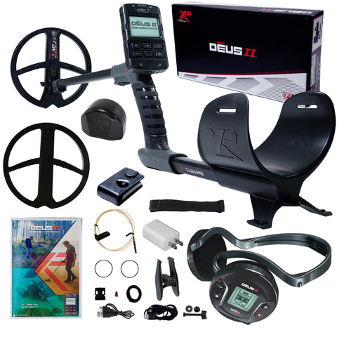 XP DEUS II Fast Multi Frequency Metal Detector with 9" FMF Search Coil (Open Box)