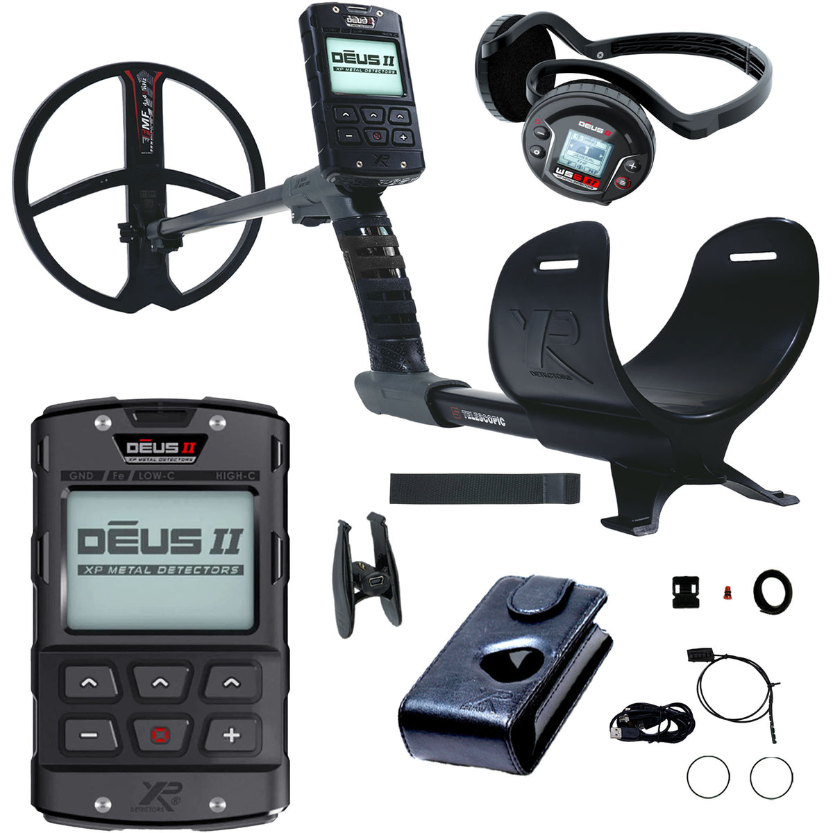 XP DEUS II metal detector with WS6-ST and 11 inch coil