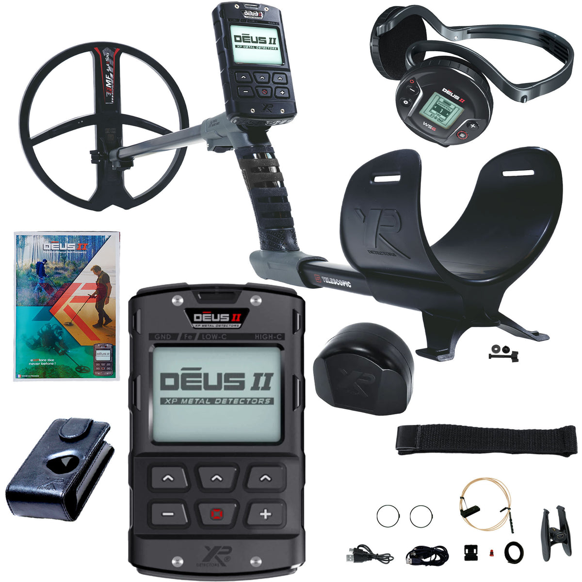 XP DEUS II Fast Multi Frequency Metal Detector with 11" FMF Search Coil