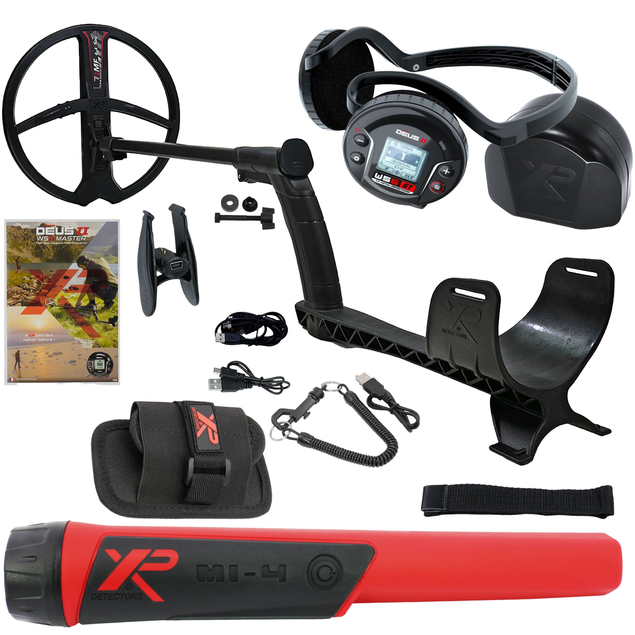 XP DEUS II WS6-ST Master Fast Multi Frequency Metal Detector with 11" FMF Coil