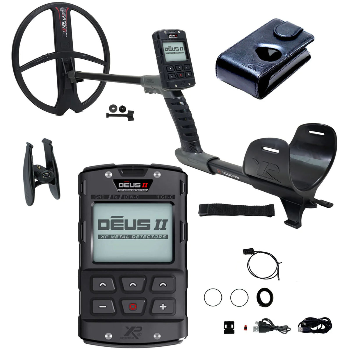 Open Box - XP DEUS II Fast Multi Frequency RC Metal Detector with 13x11" FMF Search Coil