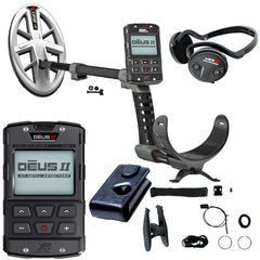 XP DEUS II Fast Multi Frequency RC + WSA ST Metal Detector with 9.5 X 5" FMF Search Coil