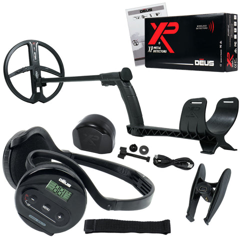 XP Deus Metal Detector w/ Backphone Headphones and 9” X35 Waterproof Search Coil (Open Box)