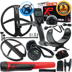XP Deus Detector w/ MI-4 Pinpointer, WS4 Backphones, Remote Screen & X35 Coils