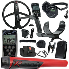 XP Deus Metal Detector w/ MI-6 Pinpointer, Headphones, Remote, 11” X35 Coil