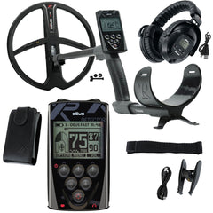 XP Deus Metal Detector w/ MI-6 Pinpointer, Headphones, Remote and 2 X35 Coils