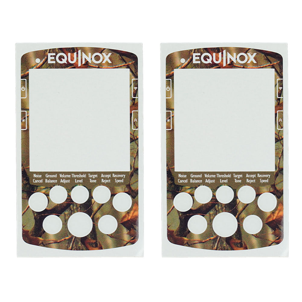Detecting Innovations Keypad Stickers for the Minelab Equinox 800 and 600 - Camo