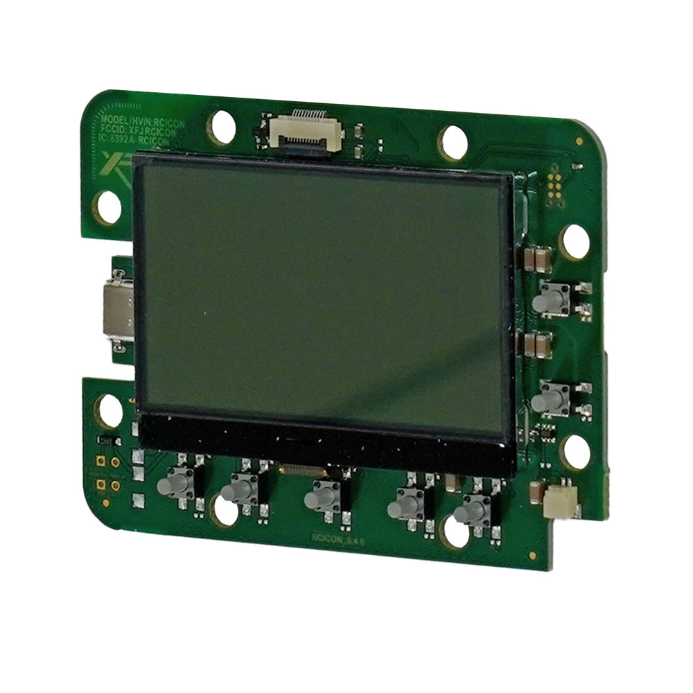XP ICONX Remote Control PCB Replacement with LCD side view