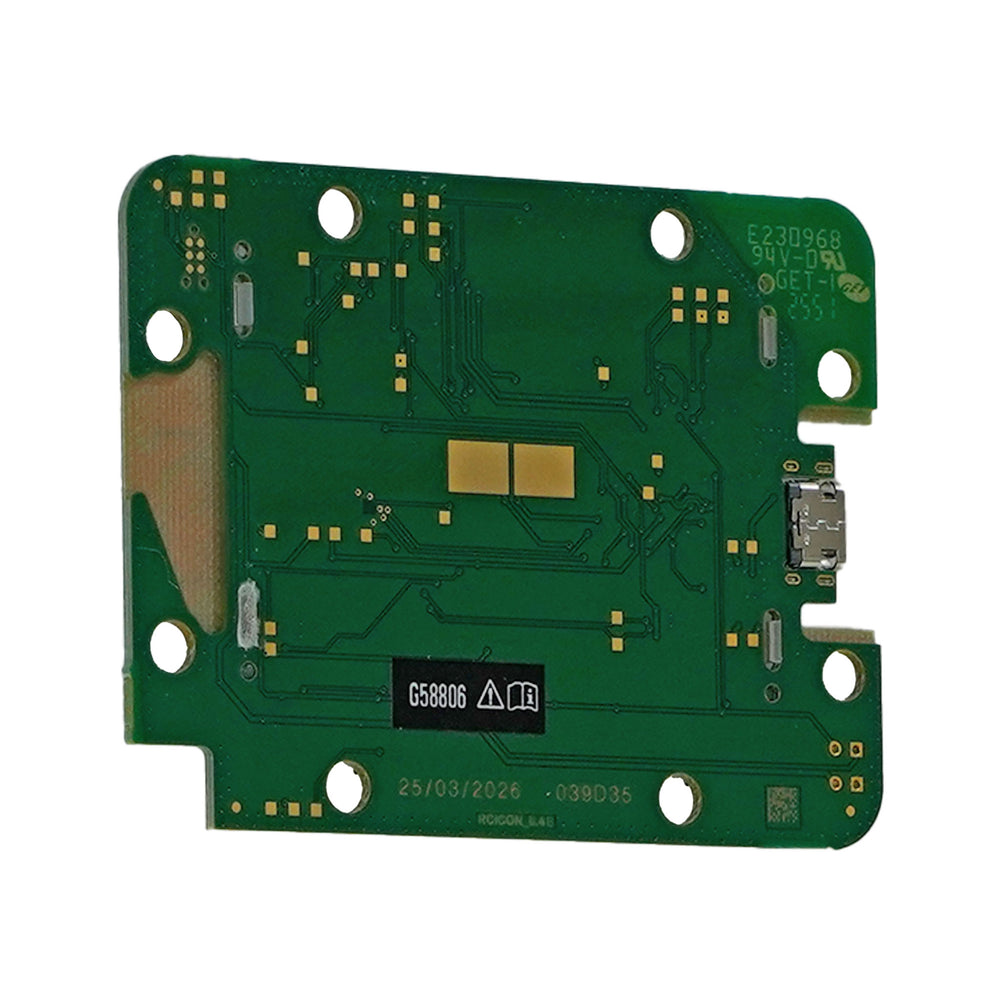 XP ICONX Remote Control PCB Replacement with LCD back side view