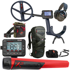 XP ICONX Adventure Pack - Wireless Metal Detector Bundle with Headphones, Pinpointer, Backpack & Finds Pouch