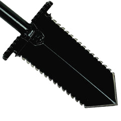 Anaconda NX-7 Tempered Steel 33" Shovel w/ Double Serrated Blade & Foot Pegs