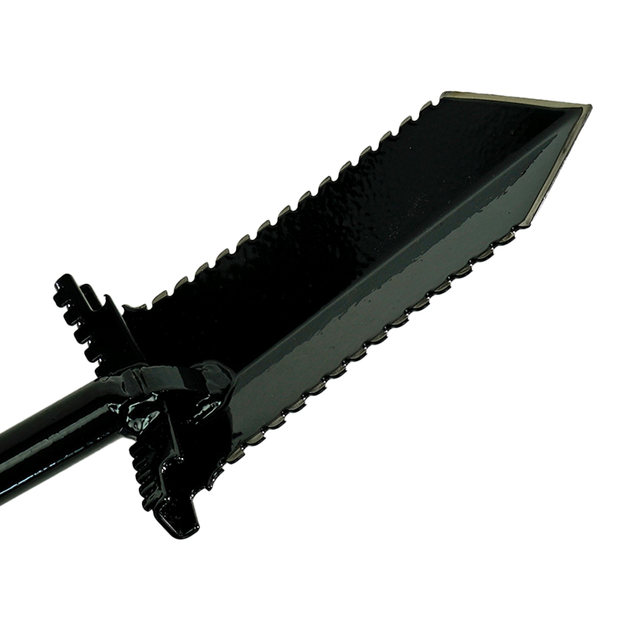 Anaconda NX-7 Tempered Steel 33" Shovel w/ Double Serrated Blade & Foot Pegs