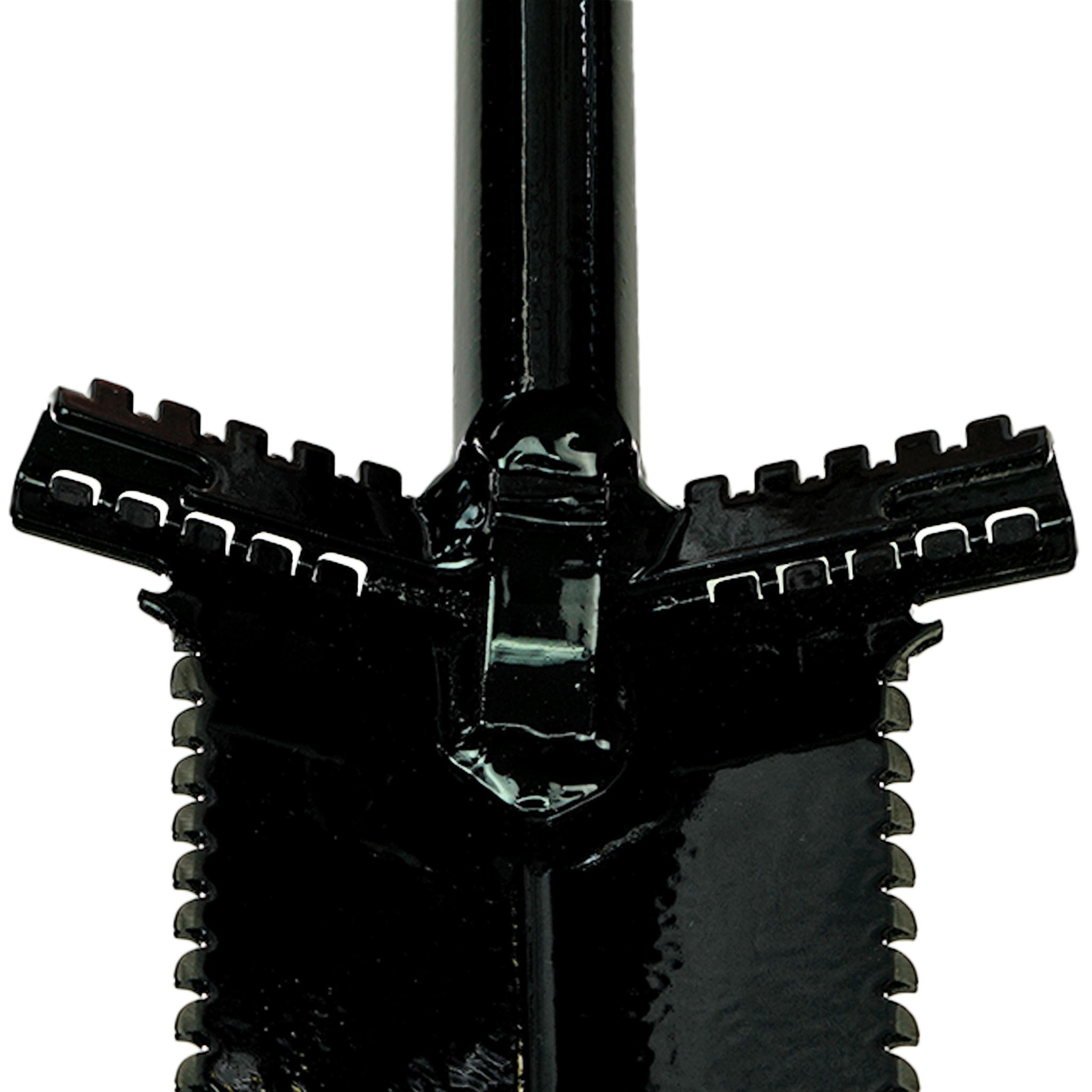 Anaconda NX-7 Tempered Steel 33" Shovel w/ Double Serrated Blade & Foot Pegs