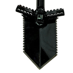 Anaconda NX-7 Tempered Steel 33" Shovel w/ Double Serrated Blade & Foot Pegs
