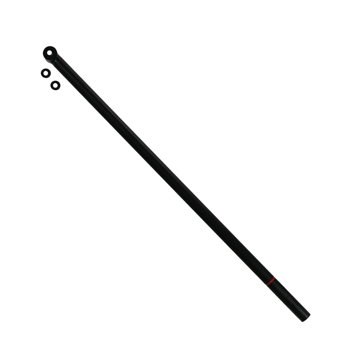 Steve's Detector Rods Glass-Fiber 22" Lower Rod for Minelab Equinox 700 and 900 in black with washers