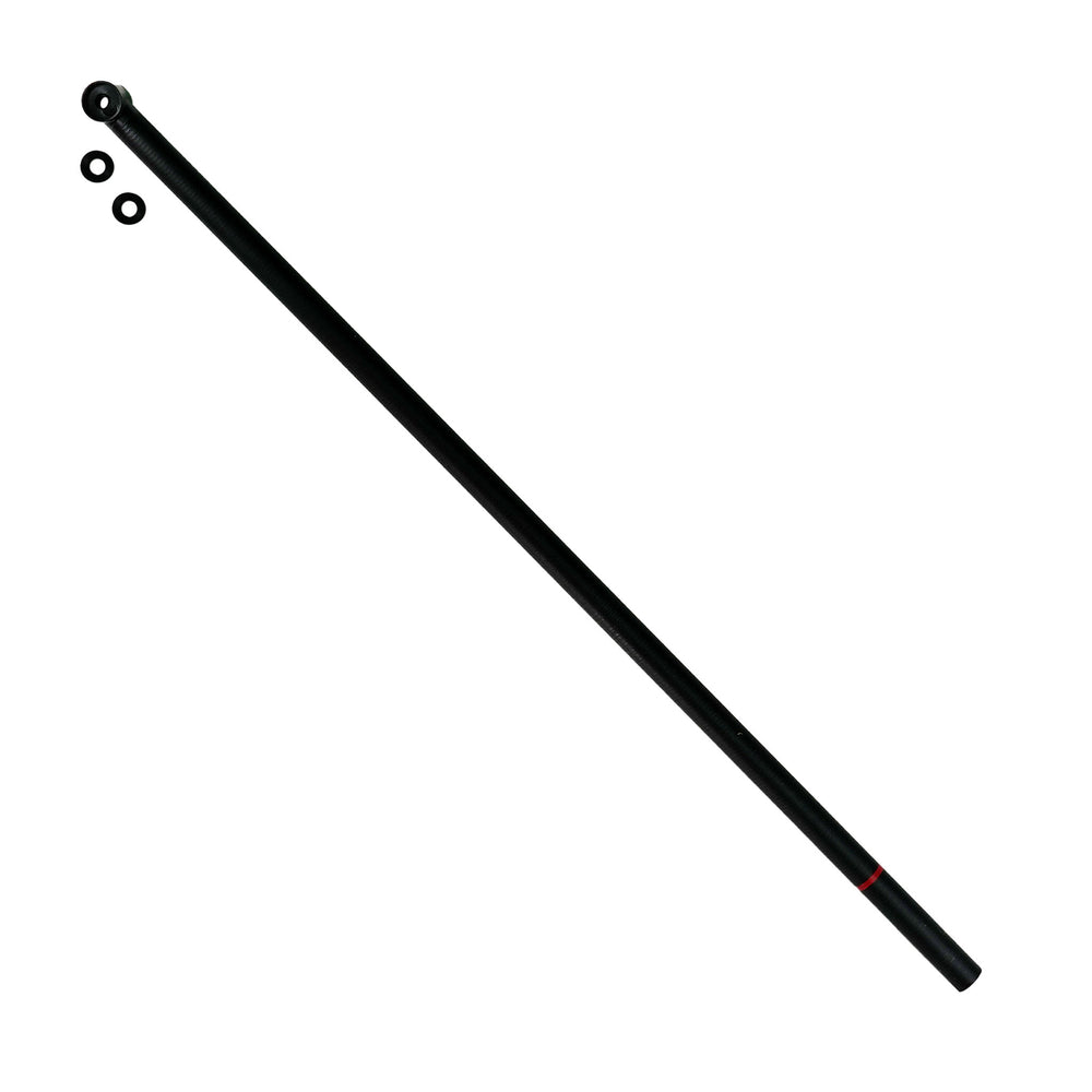 Steve's Detector Rods Glass-Fiber (Tall) 26" Lower Rod for Minelab Equinox 700 and 900 black with washers