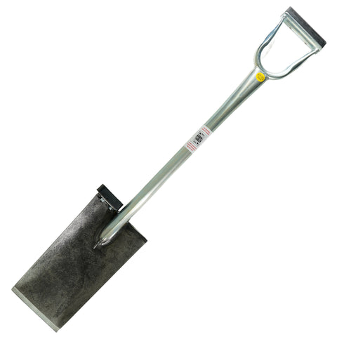 King of Spades Shovel w/ 13" Welded Edge, Shock-absorbing Handle and Foot Pad