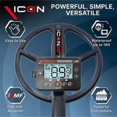 XP ICON Fast Multi Frequency Metal Detector with 11" FMF Search Coil