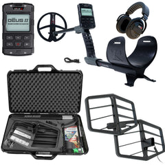 XP Deus II RC 9" Coil Metal Detector, WSAXL-ST Stereo Headphones and Xtrem Hunter Deep Seeking Coil Bundle