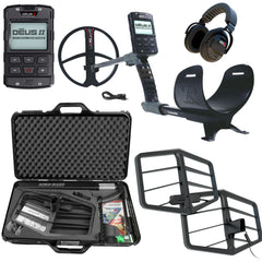 XP Deus II Metal Detector with RC, 11" Coil, WSAXL-ST Stereo Headphones, and Xtrem Hunter Deep Seeking Coil Bundle (Copy)
