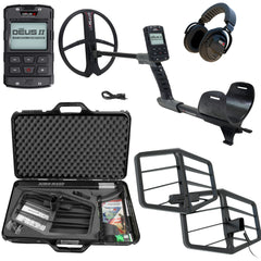 XP Deus II RC 13 x 11" Coil Metal Detector, WSAXL-ST Headphones and Xtrem Hunter Deep Seeking Coil Bundle